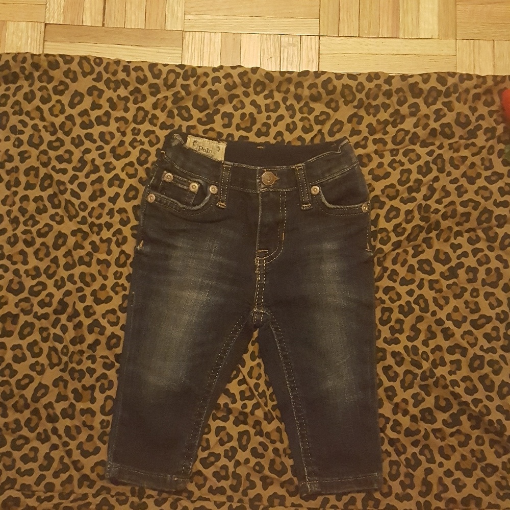 Baby girls polo jeans